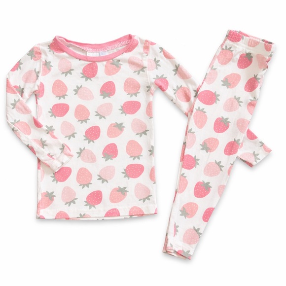 Emily And Oliver Other - Emily and Oliver Strawberry Bamboo Pajama Set- 12 month